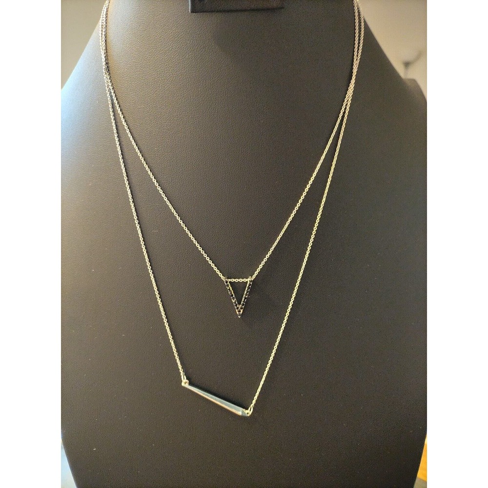 TWO STEVE MADDEN PENDANT NECKLACES - VERY PRETTY WORN TOGETHER